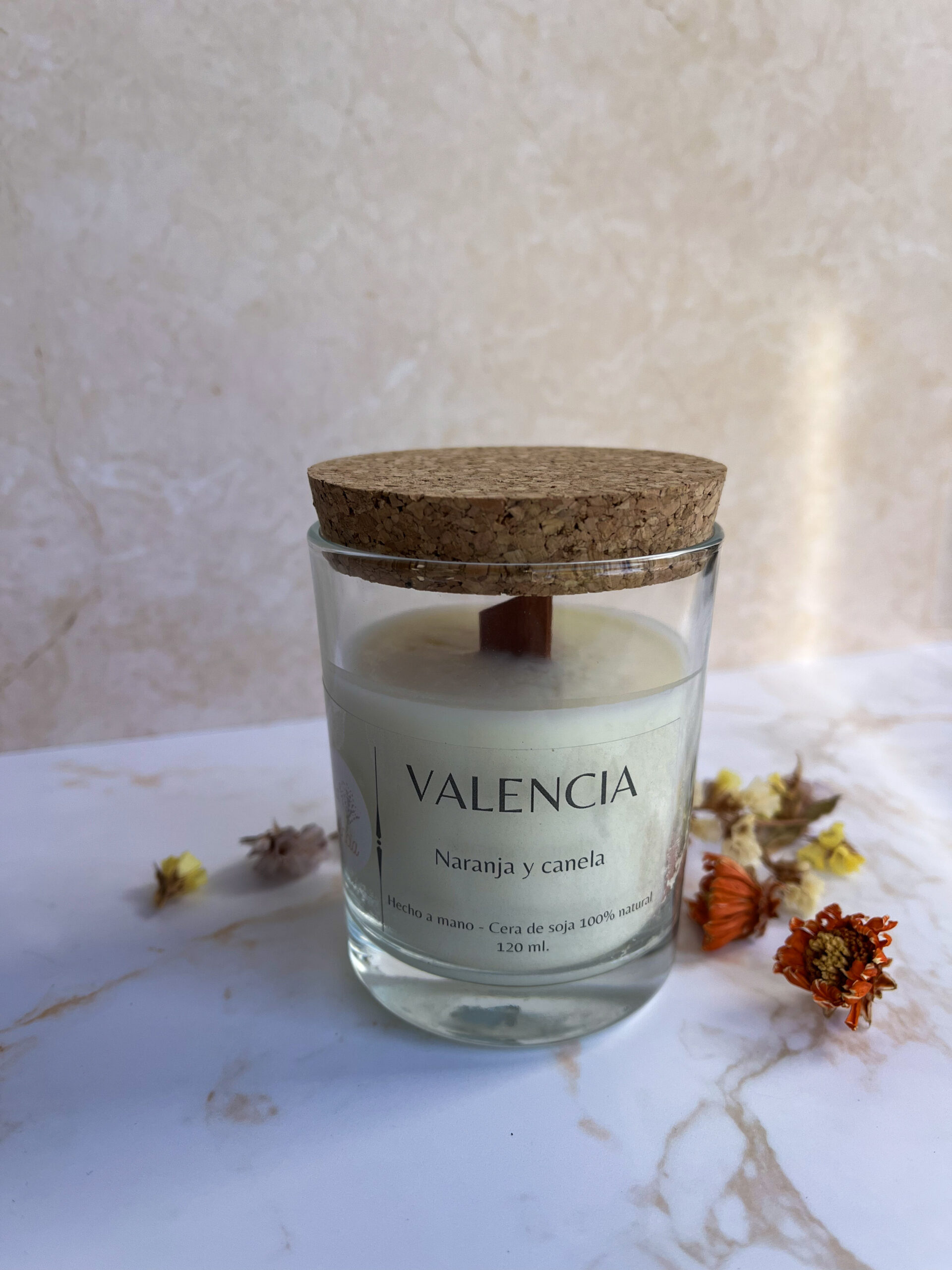 Vela aromática Valencia - Canela y Naranja (120g) - Imagen 4