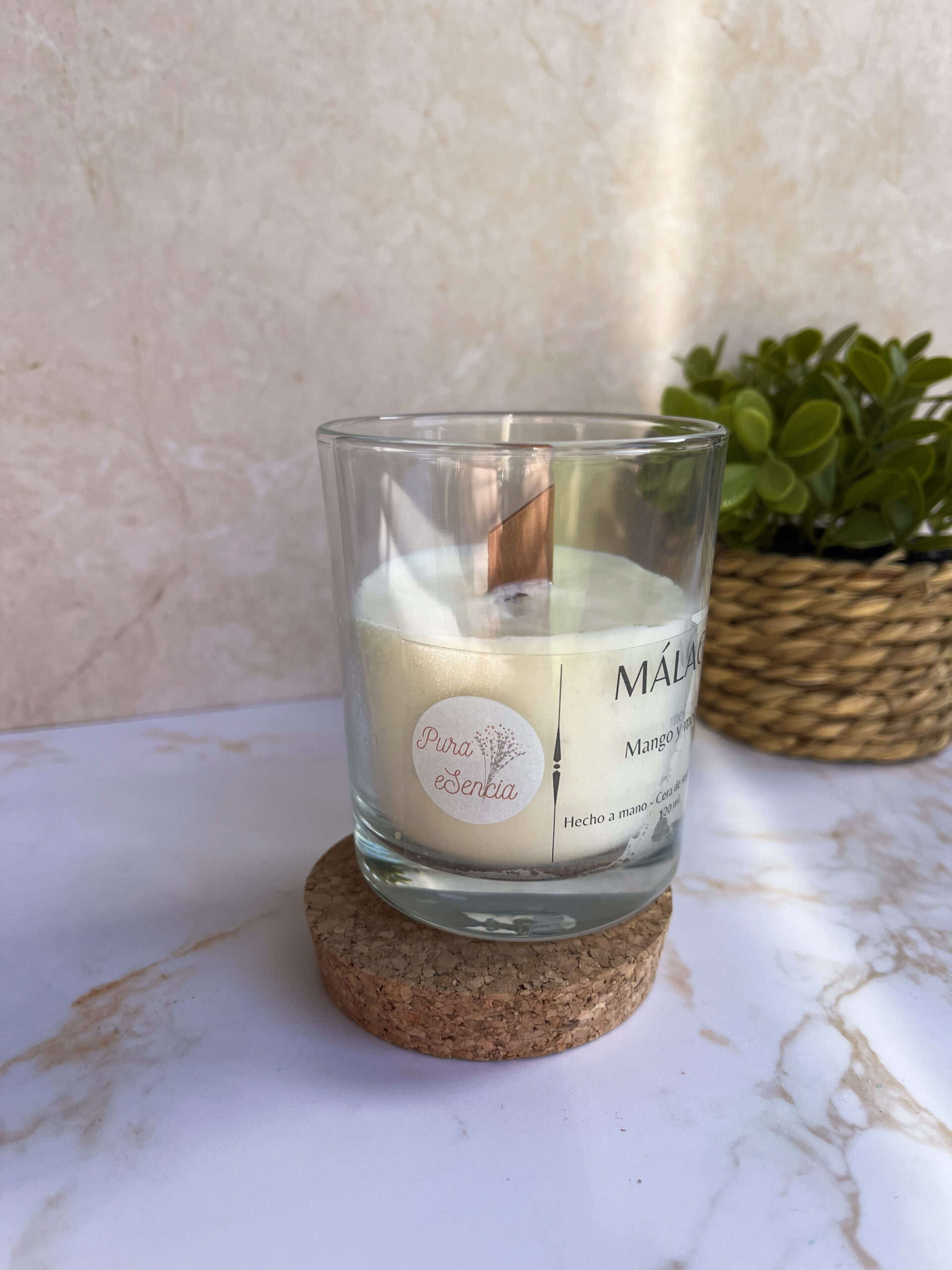 Vela aromática Málaga - Mango y Melón (120g) - Imagen 3