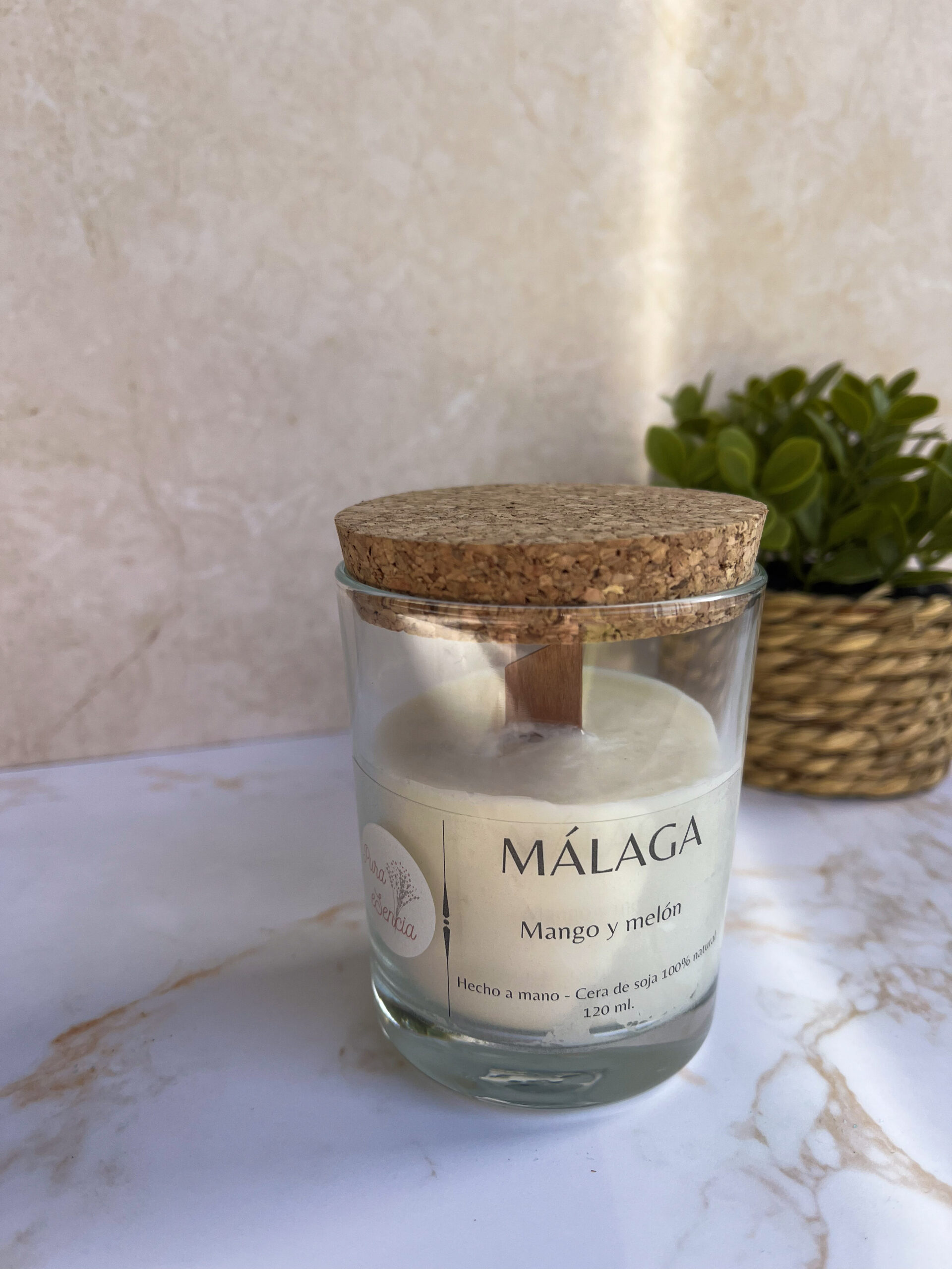 Vela aromática Málaga - Mango y Melón (120g) - Imagen 2